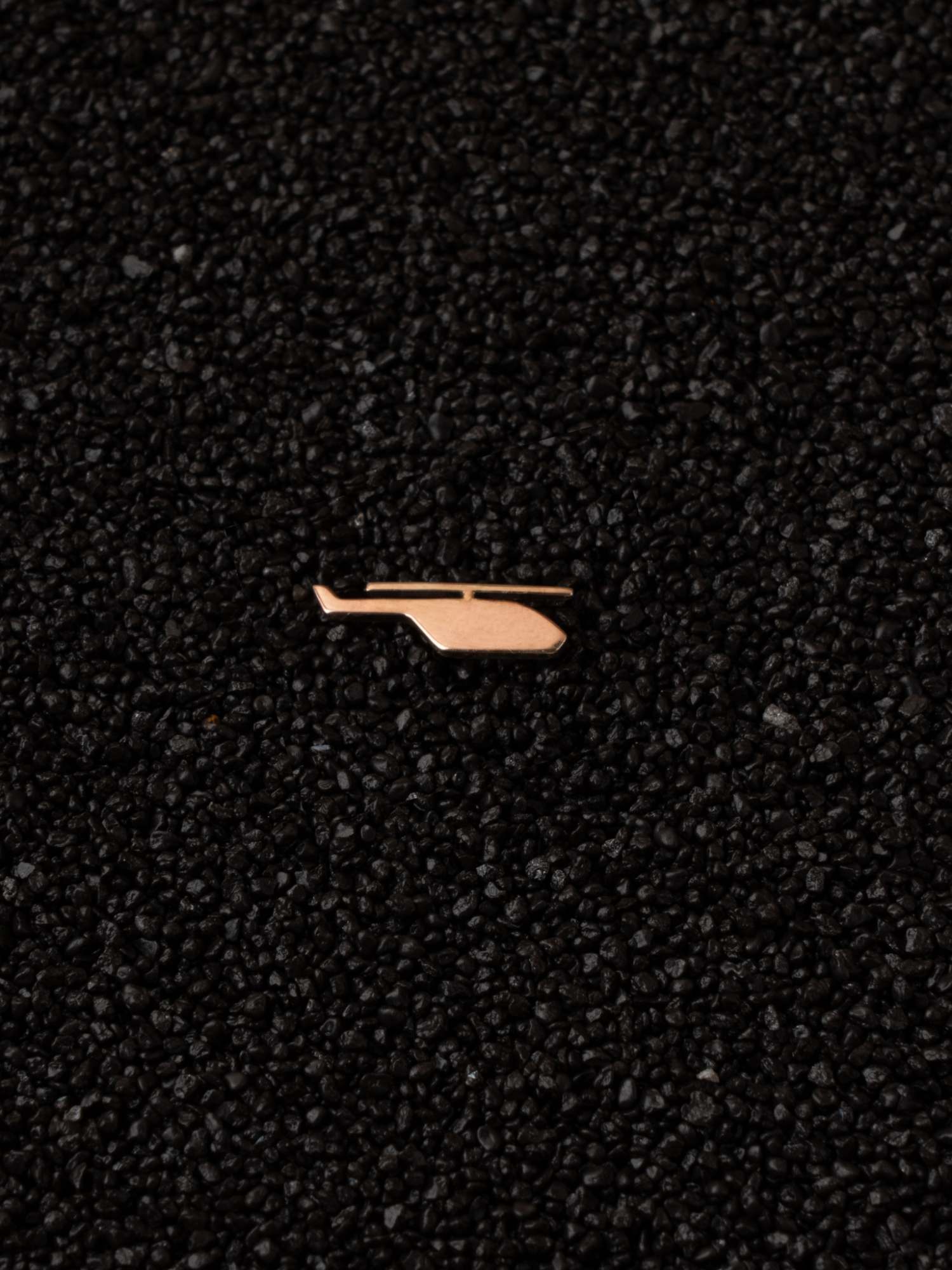 Helicopter Ride gold pin