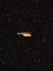 Helicopter Ride gold pin